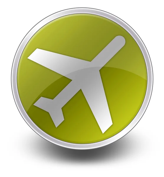 Ikony, tlačítka, piktogram letiště — Stock fotografie