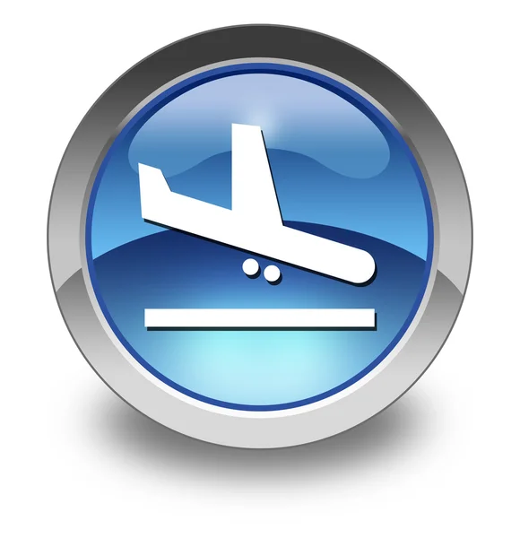 Icon, Button, Pictogram Airport Arrivals — Stock Photo, Image