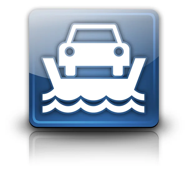 Icon, Button, Pictogram Vehicle Ferry — Stock Photo, Image