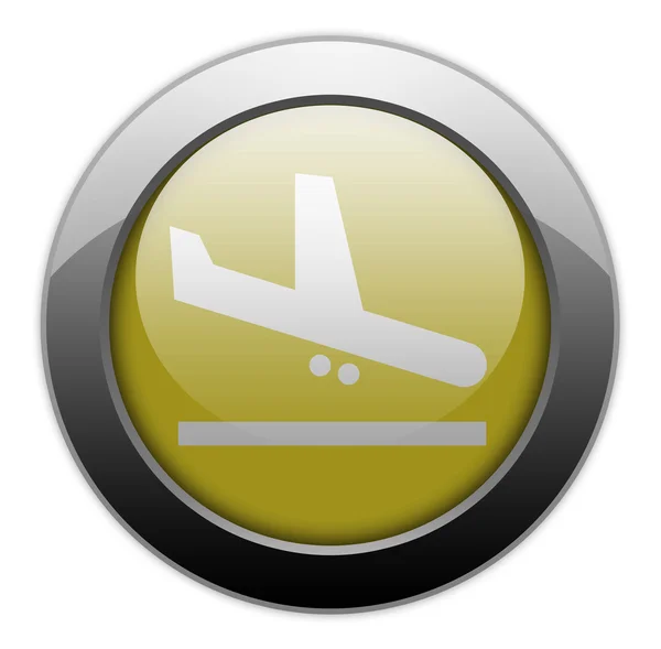 Pictogram, knop, Pictogram Airport Arrivals — Stockfoto