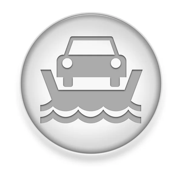 Icon, Button, Pictogram Vehicle Ferry — Stock Photo, Image