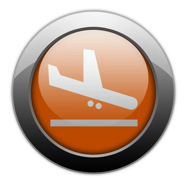 Ikona, przycisk, piktogram lotnisku przylotów — Zdjęcie stockowe