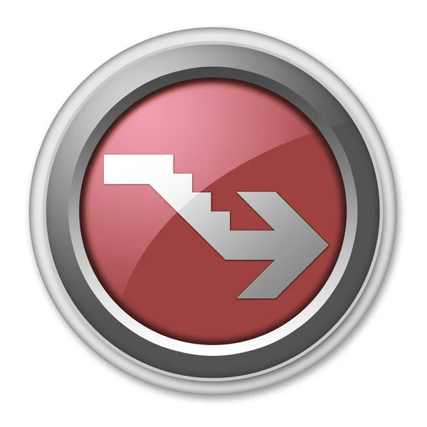 Icon, Button, Pictogram Downstairs — Stock Photo, Image