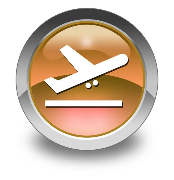 Icon, Button, Pictogram Airport Departures — Stock Photo, Image