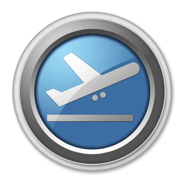 Icon, Button, Pictogram Airport Departures — Stock Photo, Image