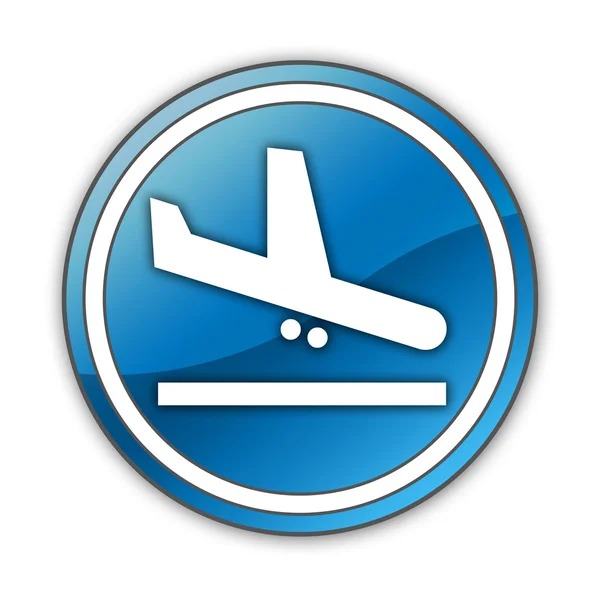 Икона, кнопка, пиктограмма Прибытие в аэропорт — стоковое фото