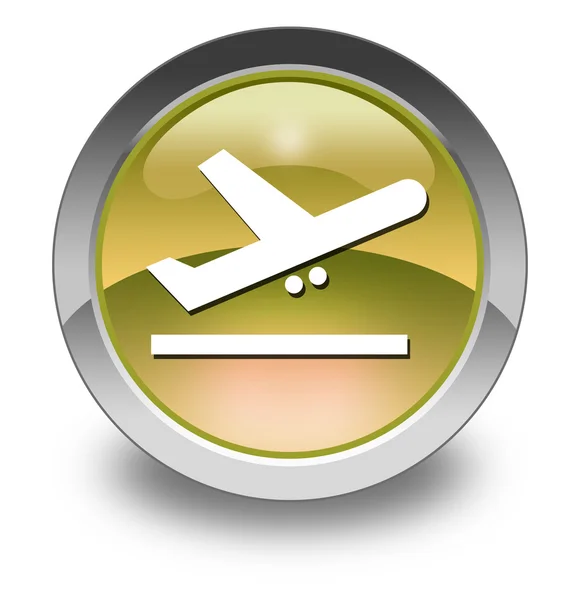 Icon, Button, Pictogram Airport Departures — Stock Photo, Image