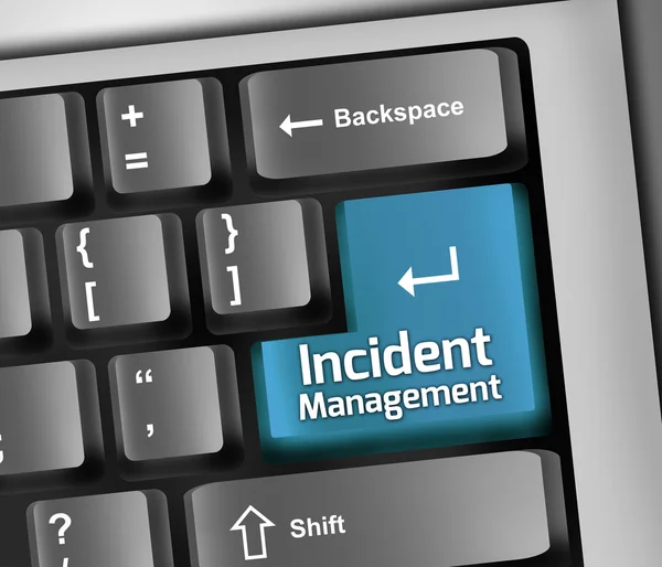 Keyboard Illustration Incident Management — Stock Photo, Image