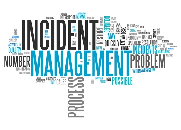 Wordcloud Incident Management — Stock fotografie