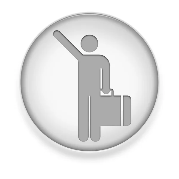 Icon, Button, Pictogram Arriving Flights — Stock Photo, Image