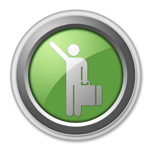 Icon, Button, Pictogram Arriving Flights — Stock Photo, Image