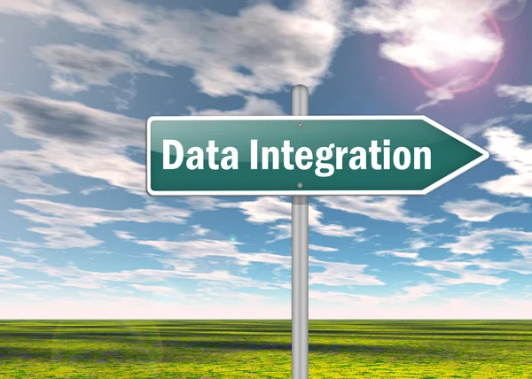 Drogowskaz integracji danych — Zdjęcie stockowe