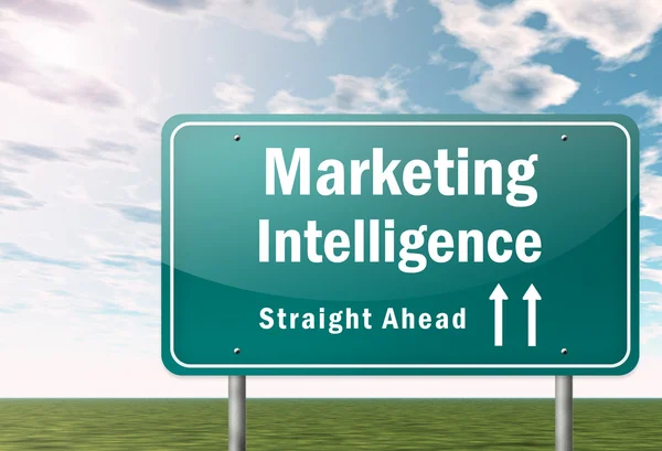 Wegwijzer Marketing Intelligence — Stockfoto