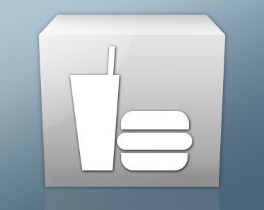 Simge, düğme, piktogram Fast Food