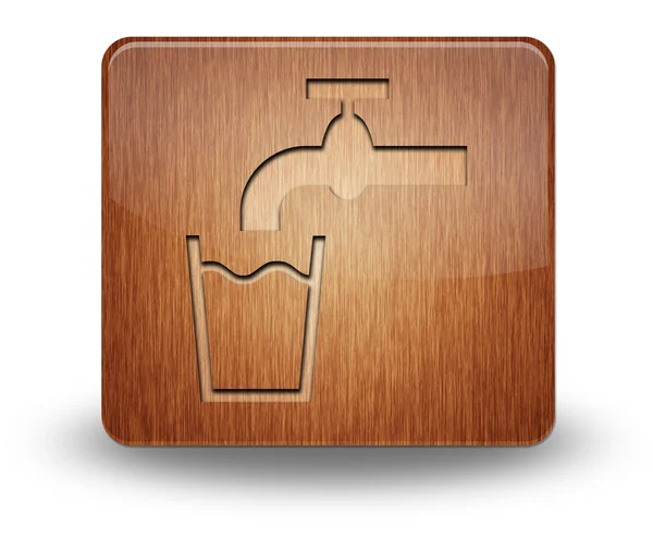 Symbol, Taste, Piktogramm fließendes Wasser — Stockfoto