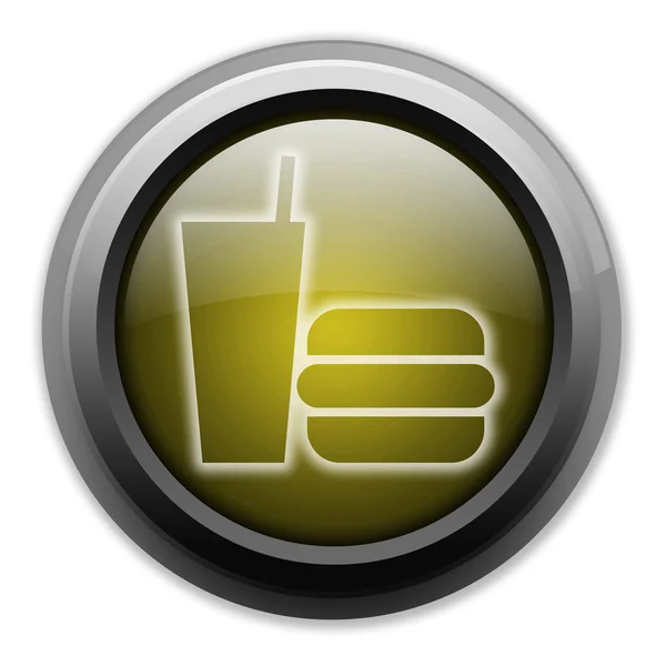 Икона, кнопка, пиктограмма фаст-фуда — стоковое фото