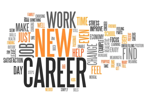 Word Cloud New Career — Stock Photo, Image