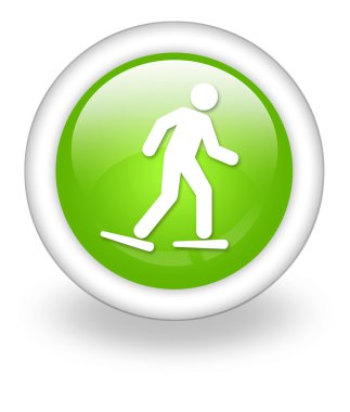 Sembol simge, düğme, Snowshoeing