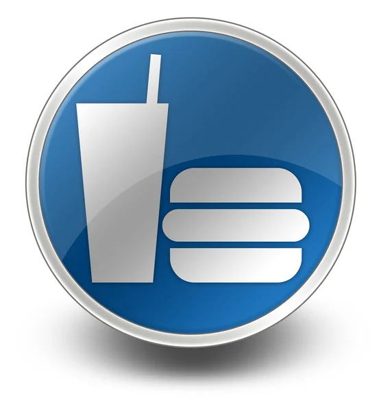 Pictogram, knop, Pictogram fastfood — Stockfoto