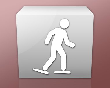 Sembol simge, düğme, Snowshoeing