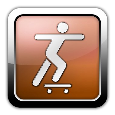 Simge, düğme, piktogram kaykay