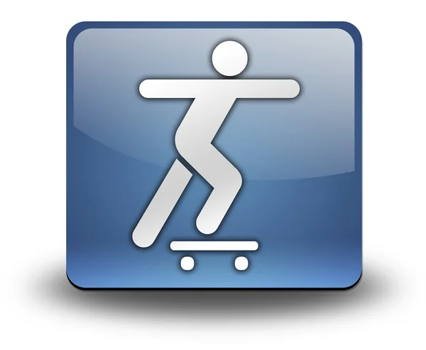 Pictogram, knop, Pictogram skateboarden — Stockfoto