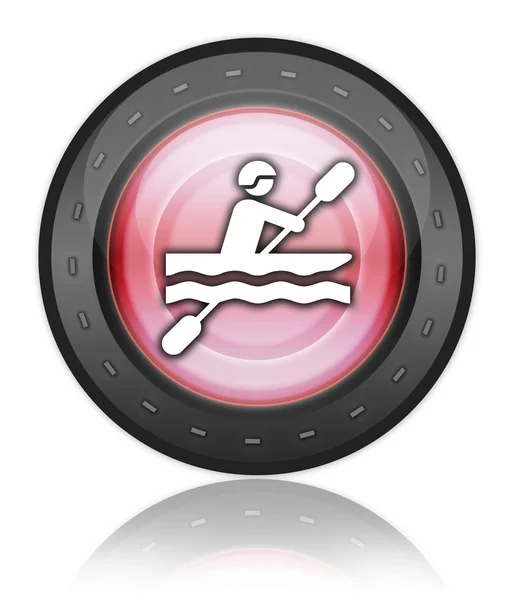 Icon, Button, Pictogram Kayaking — Stock Photo, Image