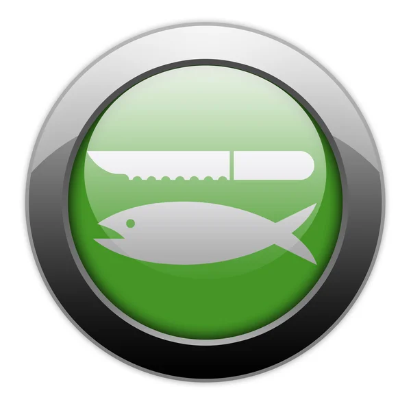 Icon, Button, Pictogram Fish Cleaning — Stock Photo, Image