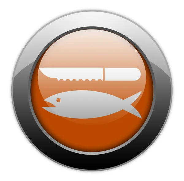 Icon, Button, Pictogram Fish Cleaning — Stock Photo, Image