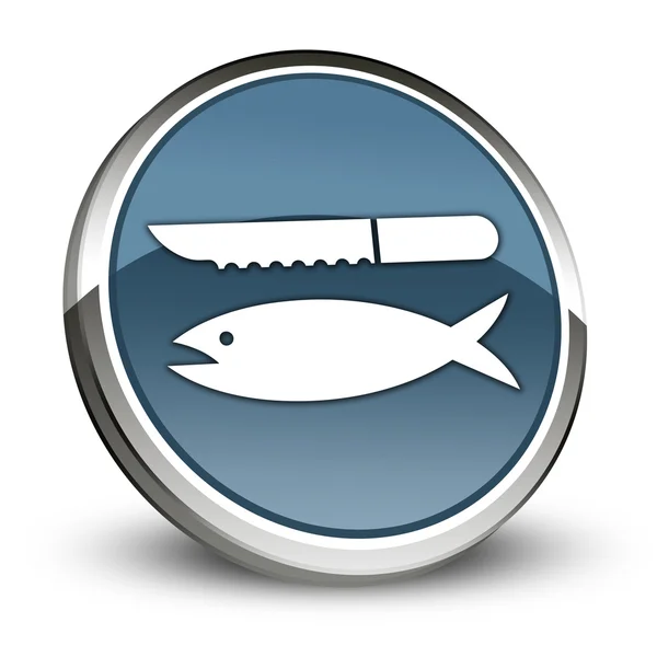 Icon, Button, Pictogram Fish Cleaning — Stock Photo, Image