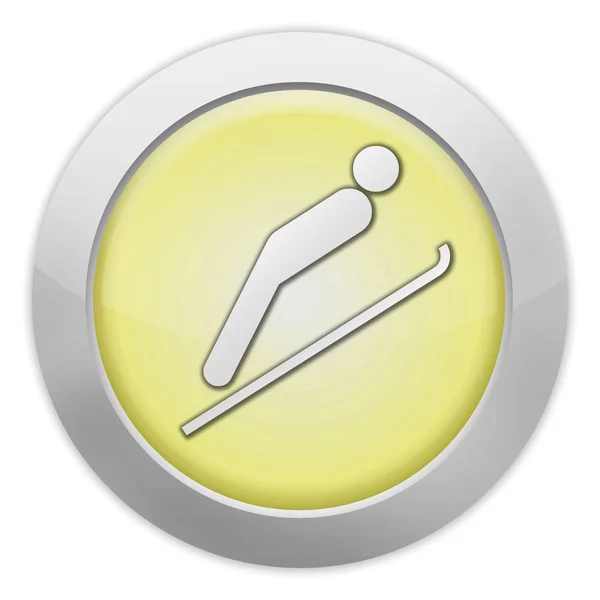 Icon, Button, Pictogram Ski Jumping — Stock Photo, Image