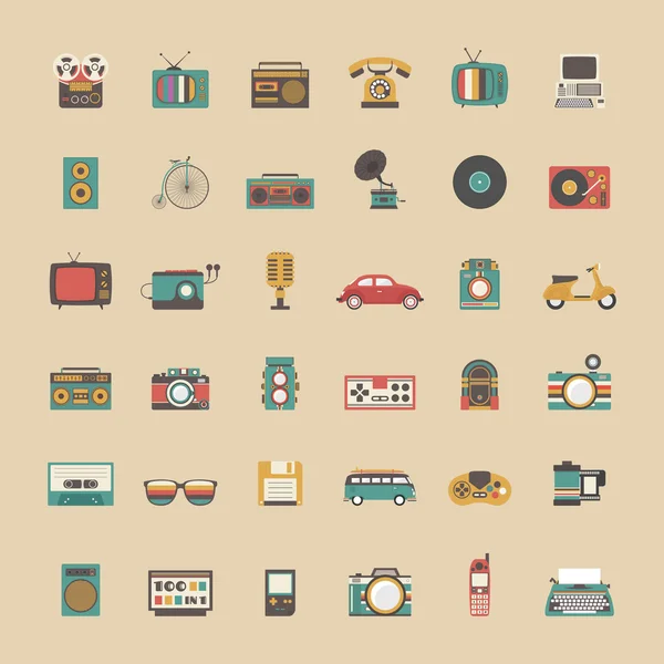 Alle retro gadget — Stockvector