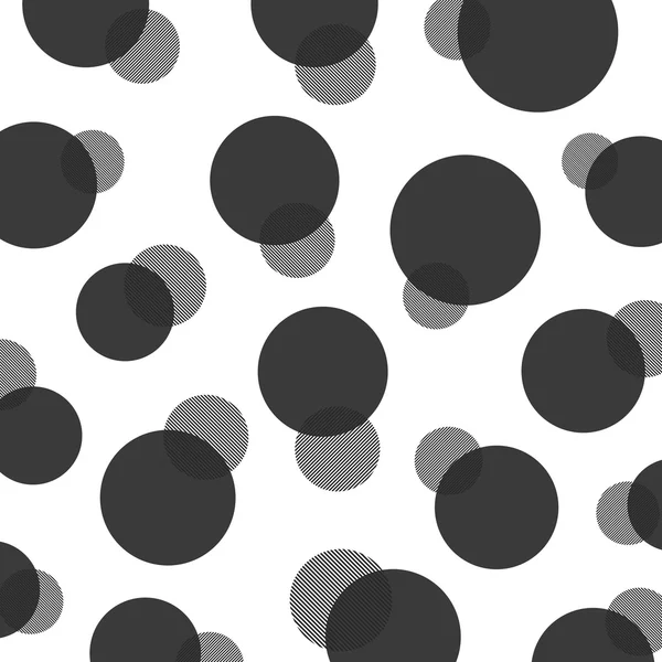 Black polka dot pattern — Stock Vector