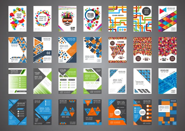 28 brochures en 1 set — Image vectorielle