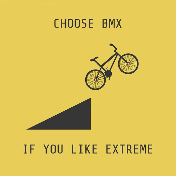 BMX bisiklet — Stok Vektör