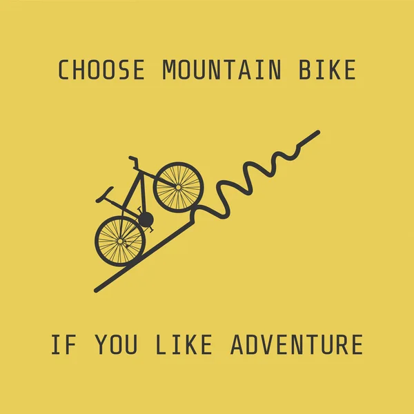 Mountainbike — Stockvector