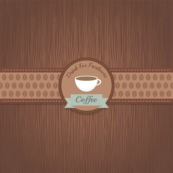 Etiqueta de café — Vector de stock