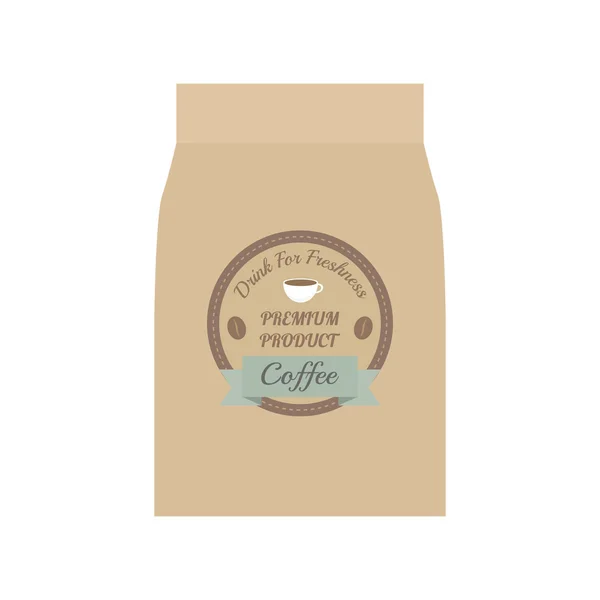 Coffee bag — Stock Vector