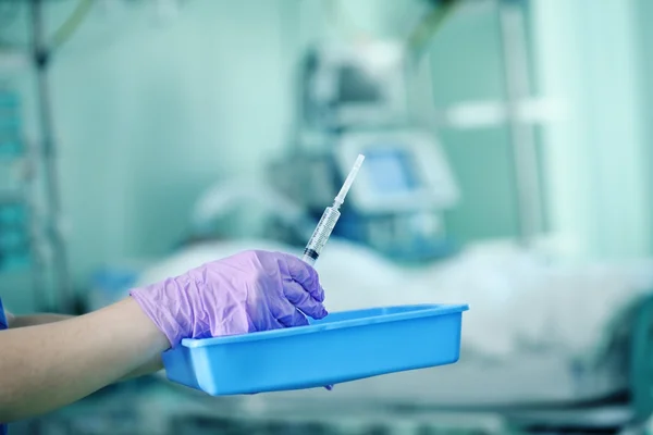 Preparação para a cirurgia no hospital — Fotografia de Stock