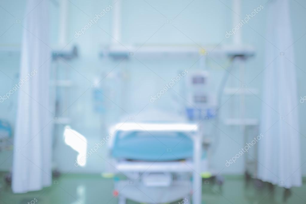 Blurred medical background with hospital bed Stock Photo by ©sudok1  100029388