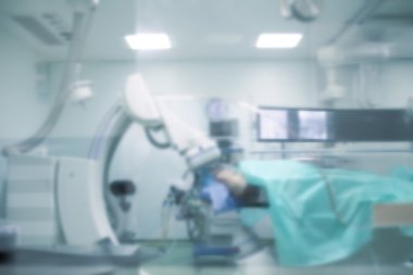 X-Ray birimi hastanede odaklanmamış arka plan