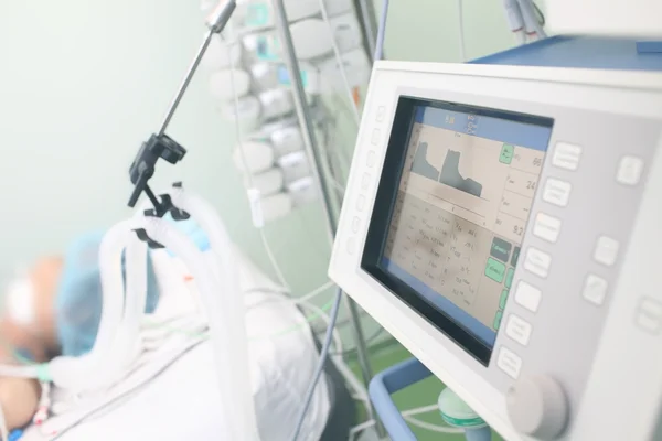Monitoring equipment in ICU — Stock Photo, Image