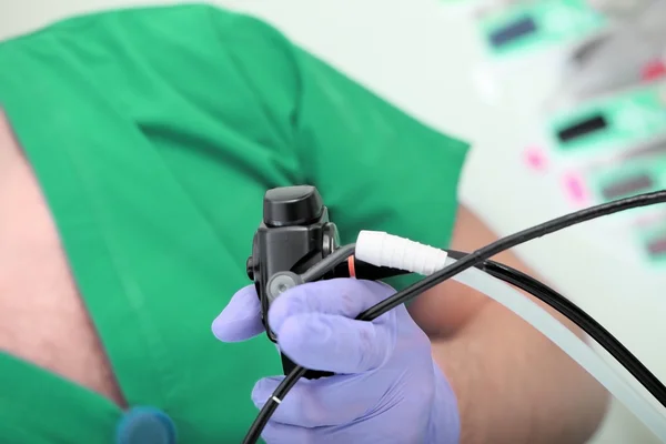 Hastanede endoskopik muayene sürecinin — Stok fotoğraf