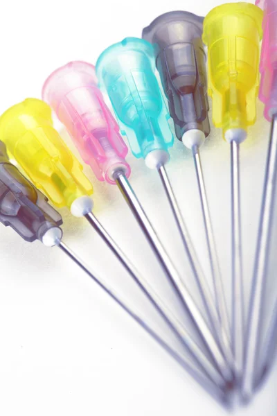 Needles in a row — Stock Photo, Image