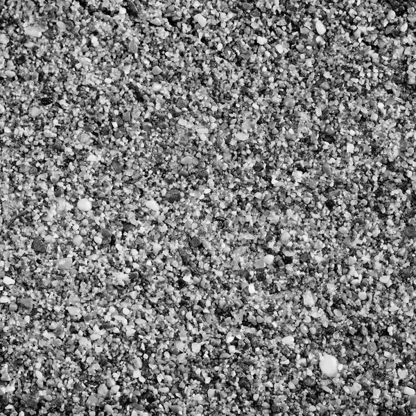 Våt sand makro i svartvitt — Stockfoto