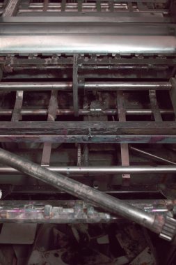 Eski demir endüstriyel makine eskimiş