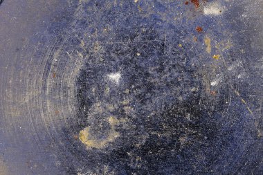 Eski kullanılan sac yuvarlak çizikler ile