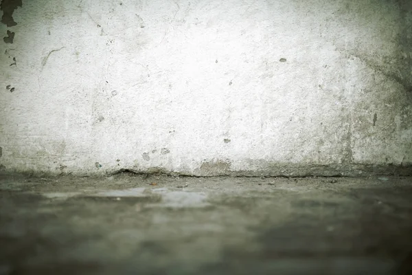 Old Dirty Wall Cracks Junction Floor Textured Background — Stock Photo, Image