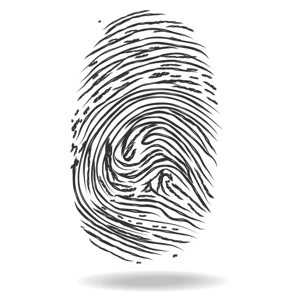 Impronte digitali. Concetto di criminalità e sicurezza — Foto Stock