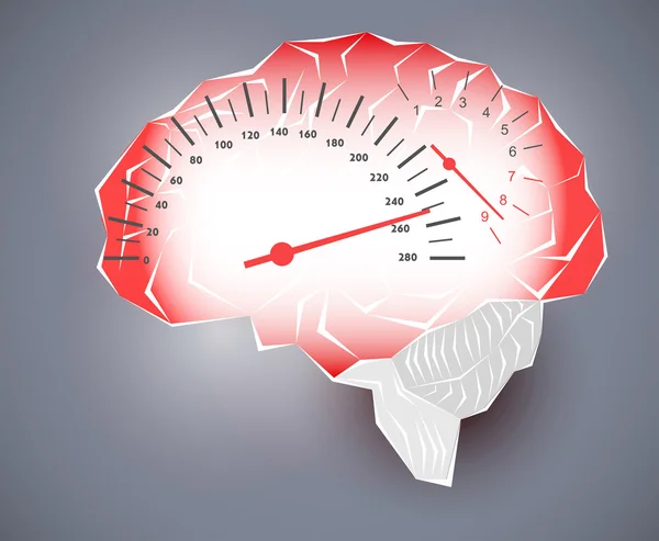 Maximum speed of the human brain — Stock Photo, Image